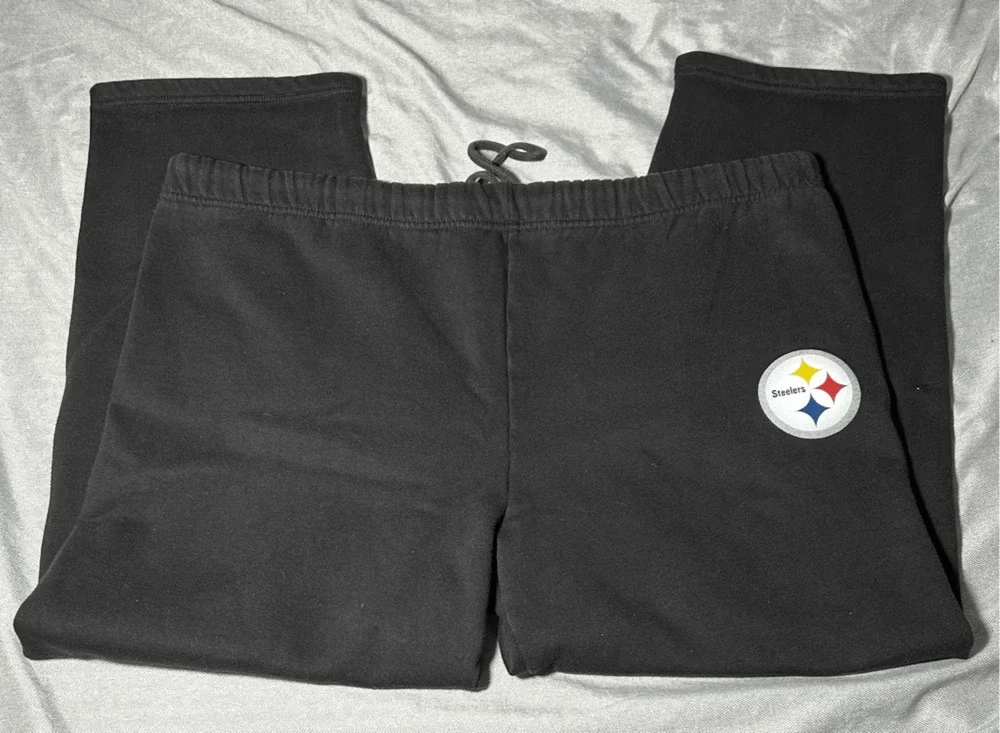 Vintage Pittsburgh Steelers Reebok NFL Black Sweatpants Sz M